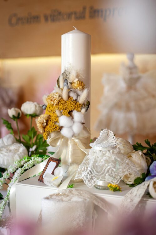 Set complet botez (trusou) - Iacob - crem vanilla - imagine 6