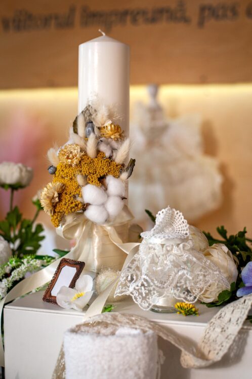 Set complet botez (trusou) - Iacob - crem vanilla - imagine 8