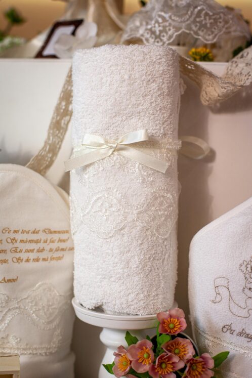 Set complet botez (trusou) - Iacob - crem vanilla - imagine 14
