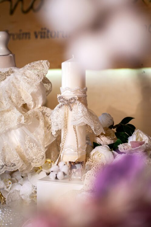 Set complet botez (trusou) - Claire - ivoire - mânecă 3/4 - imagine 5