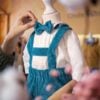 Costum Cu Salopeta Botez Raiat Imprimat Bmihai369