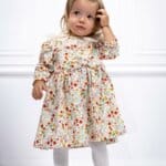 Rochiță Thea - ivoire cu imprimeu floral