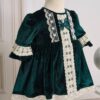 Rochie Leonor Catifea Verde