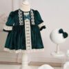Rochie Leonor Catifea Verde