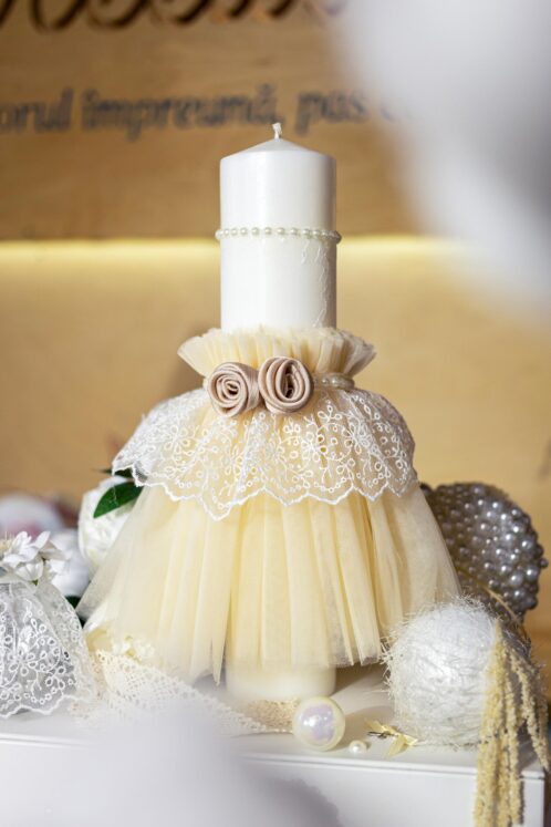 Set complet botez (trusou) - Cozette cu capă Floare - imagine 13