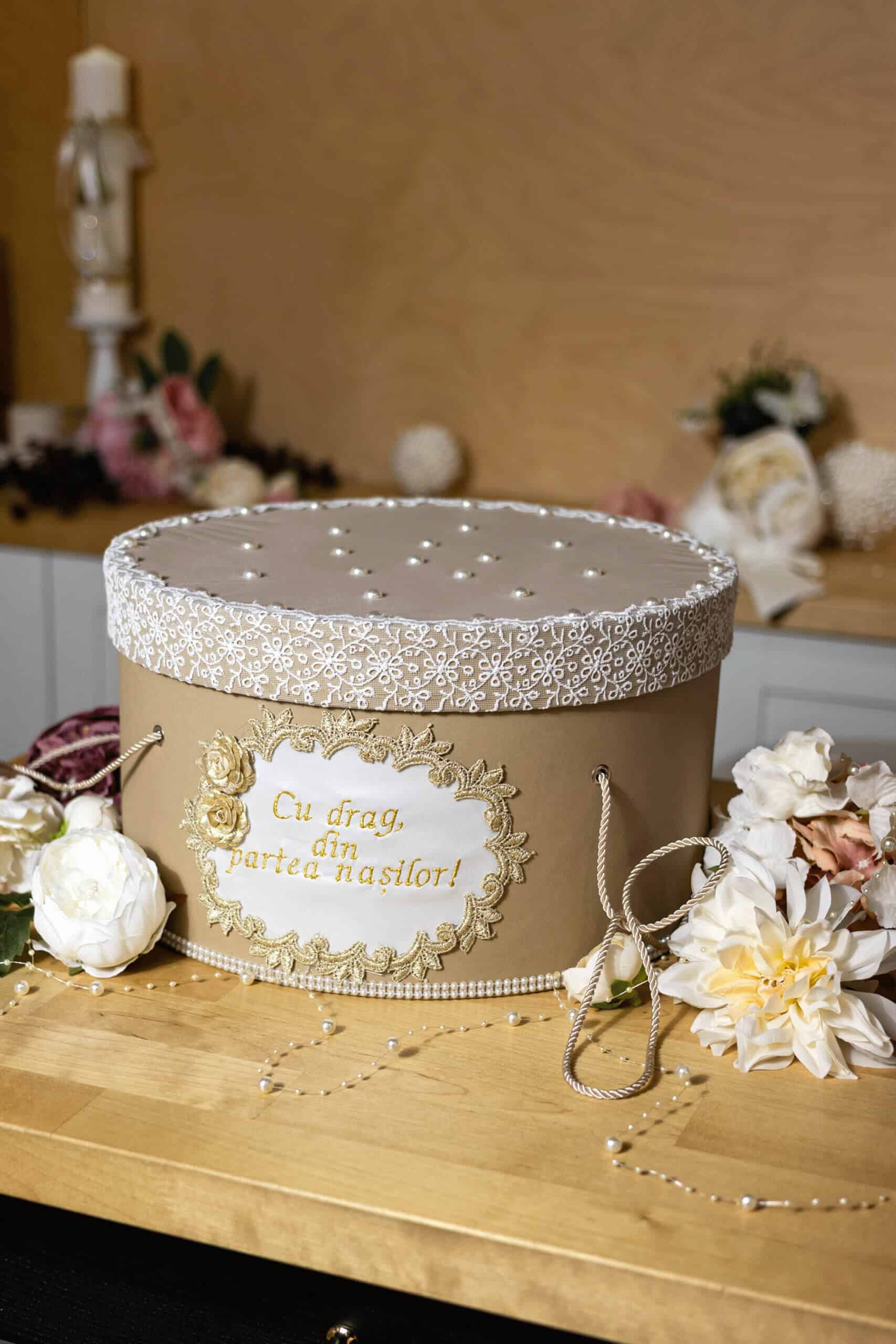 Cufăr botez - șampanie 2 Cufăr botez - șampanie - imagine 2