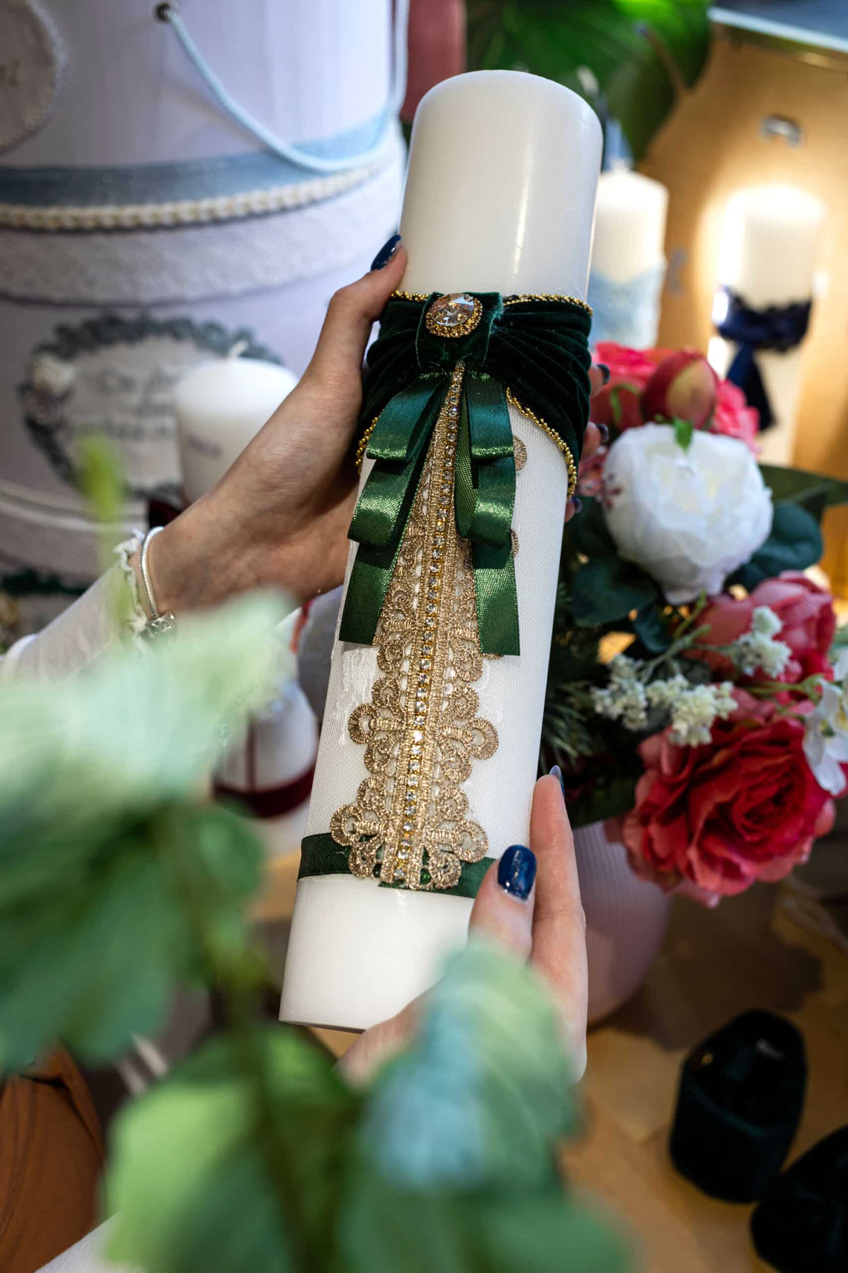 Set complet botez (trusou) - Roberto - verde 5 Set complet botez (trusou) - Roberto - verde - imagine 5