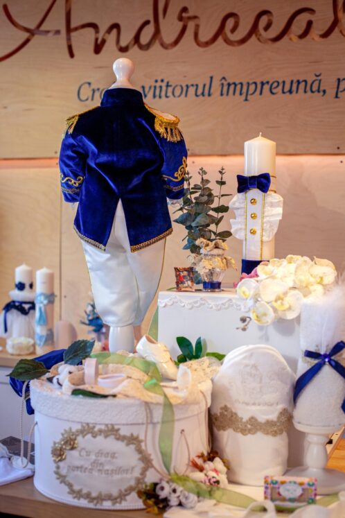 Set complet botez (trusou) - Nikolai - bleumarin - imagine 5