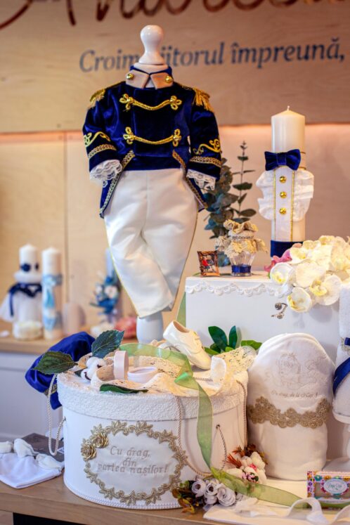 Set complet botez (trusou) - Nikolai - bleumarin - imagine 22