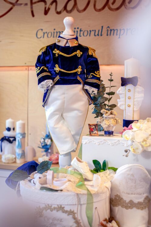Set complet botez (trusou) - Nikolai - bleumarin - imagine 8