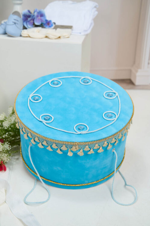 Set complet botez (trusou) - Enzo - bleu - imagine 6