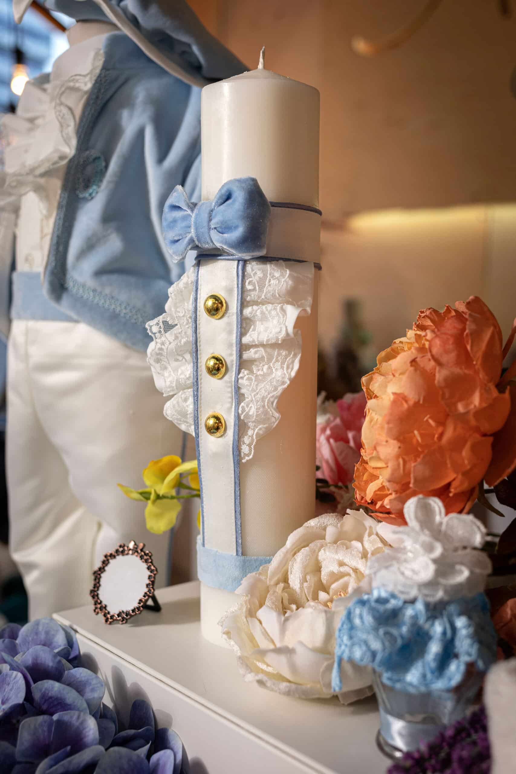 Set complet botez (trusou) - Micul Prinț - catifea - bleu 16 Set complet botez (trusou) - Micul Prinț - catifea - bleu - imagine 16