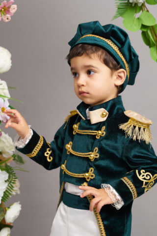 Costum Nikolai - verde (1-4 ani)
