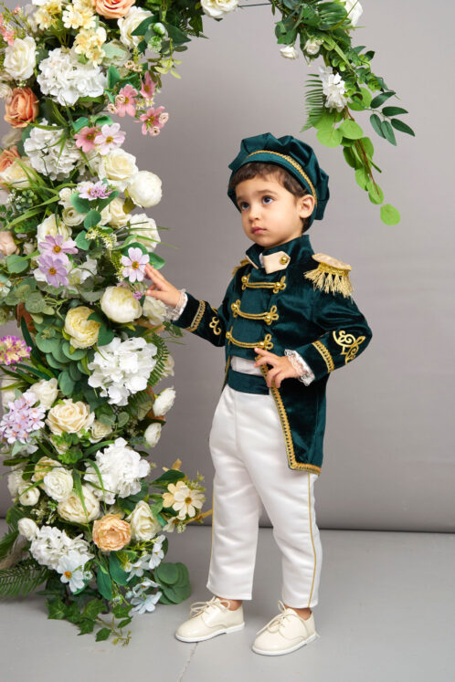 Costum Nikolai - verde - imagine 4