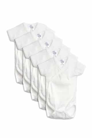 Body petrecut mânecă scurtă - ivoire - Set x 5
