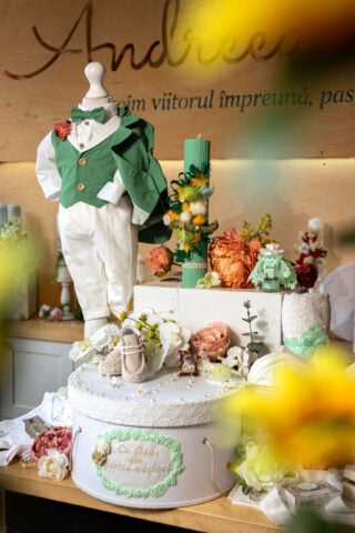 Set complet botez (trusou) - Filip - verde