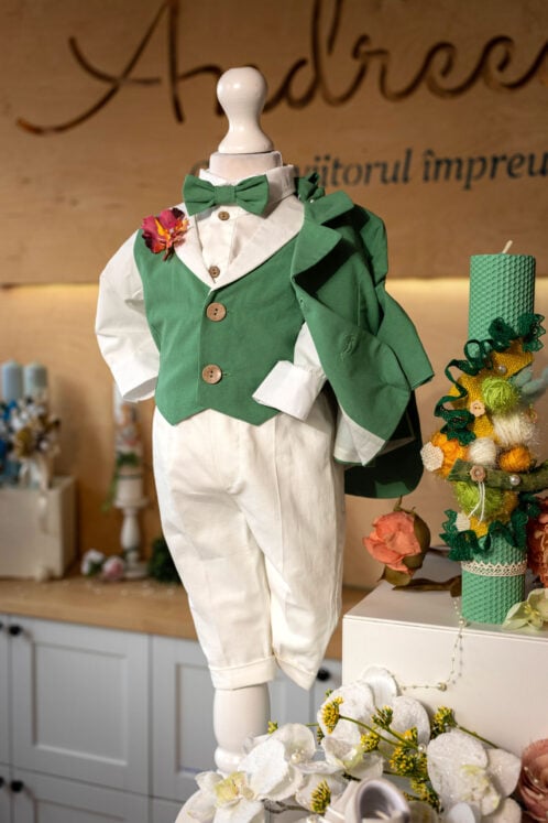 Costum Filip - verde - imagine 5