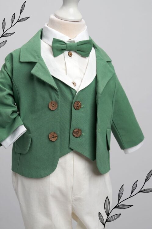 Costum Filip - verde - imagine 6