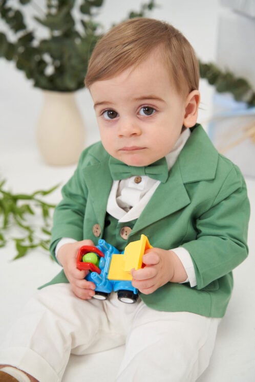 Costum Filip - verde - imagine 2