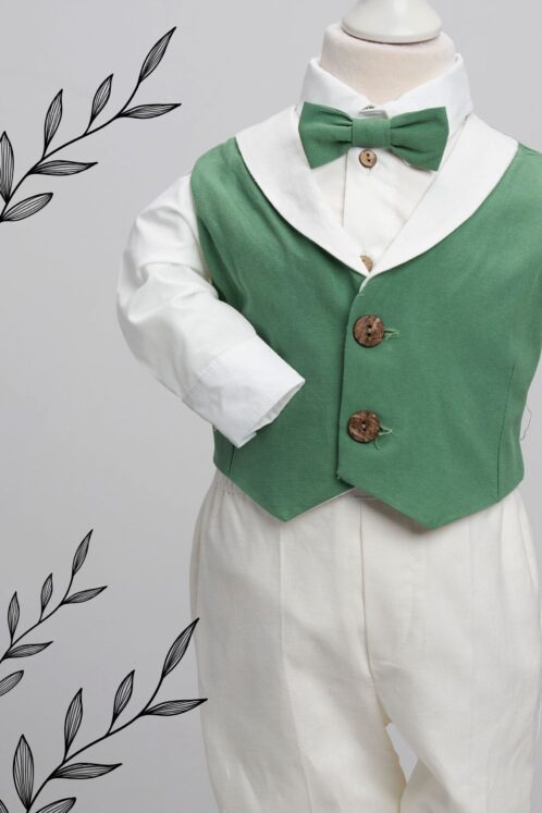 Costum Filip - verde - imagine 4