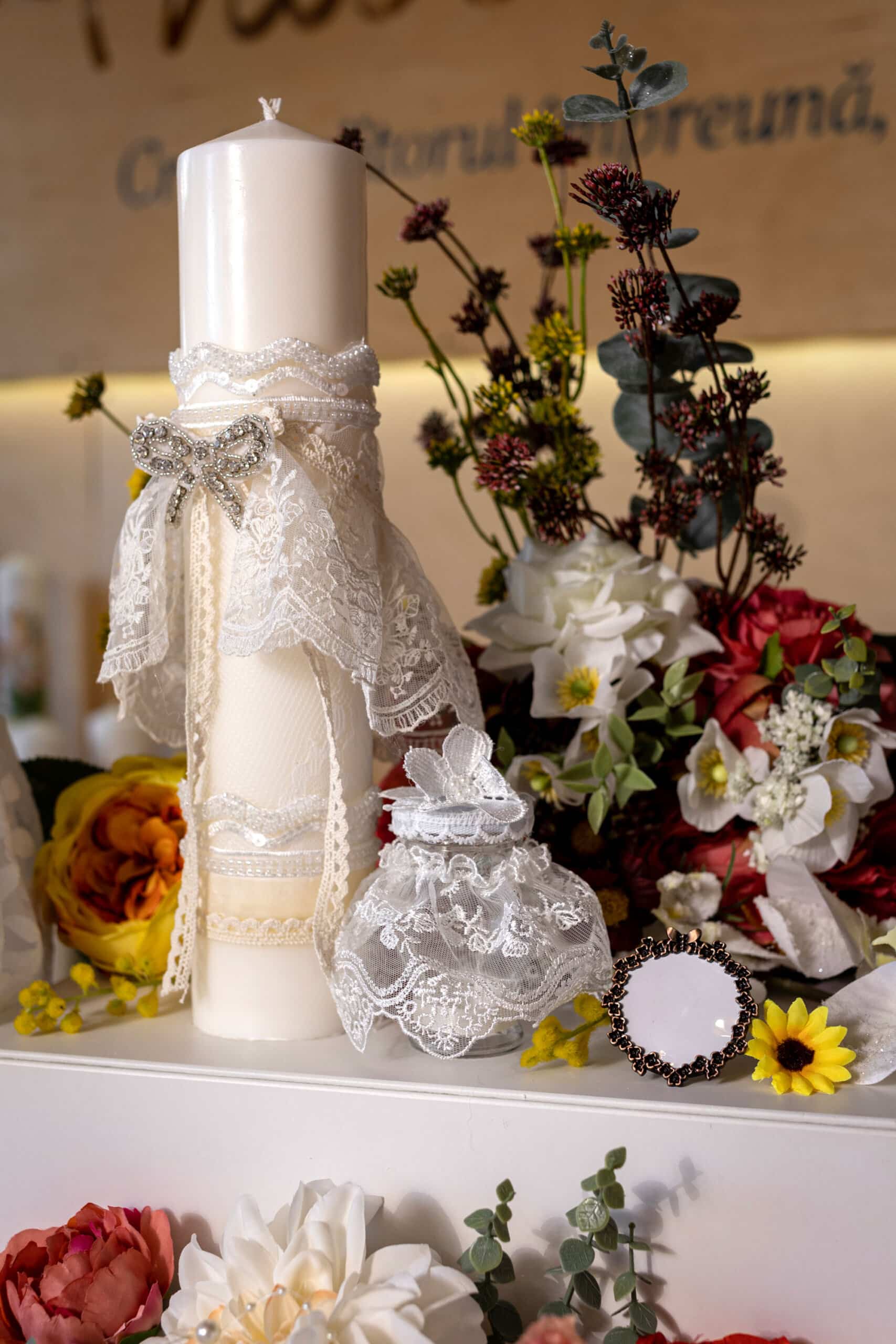 Set complet botez (trusou) - Pauline - ivoire 5 Set complet botez (trusou) - Pauline - ivoire - imagine 5