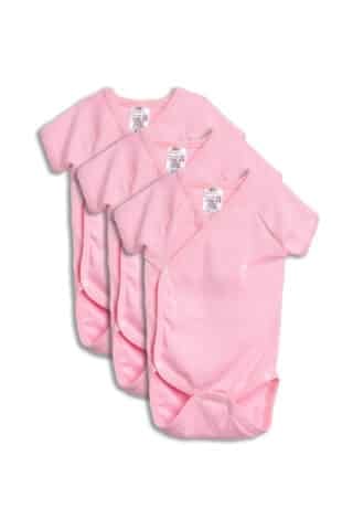 Body petrecut mânecă scurtă - roz - Set x 3