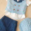 Costum De Botez Baieti Hugo Bleumarin