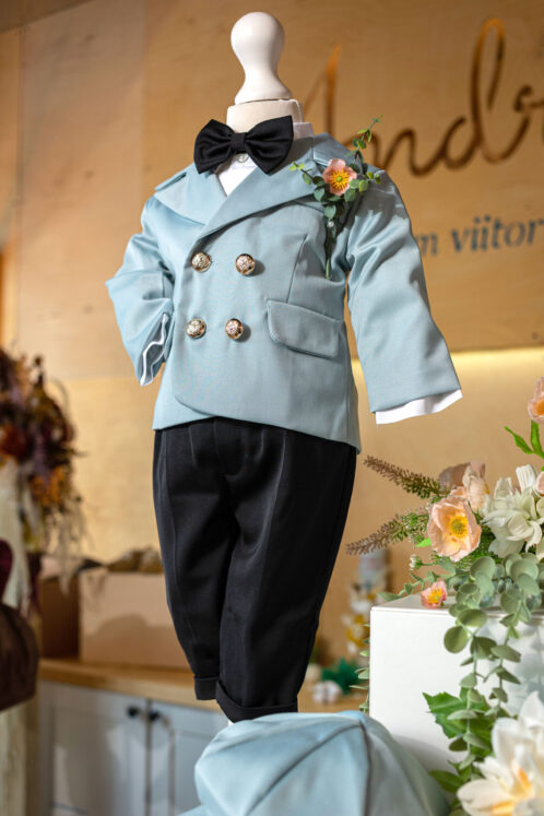 Set complet botez (trusou) - Felix - mint - imagine 8