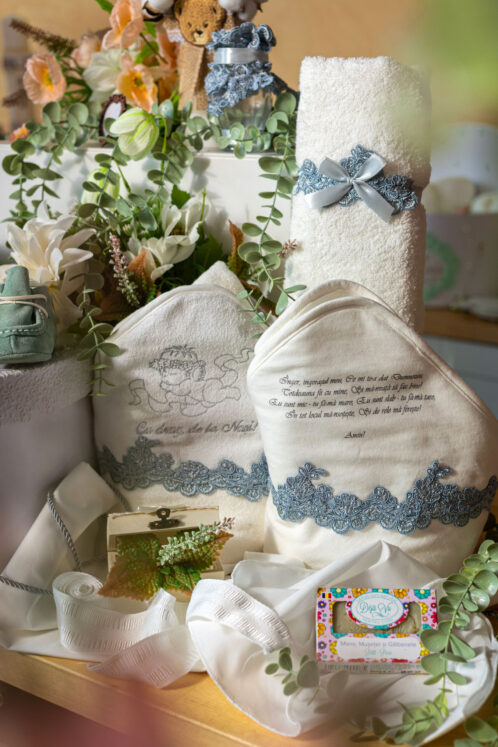 Set complet botez (trusou) - Felix - mint - imagine 6