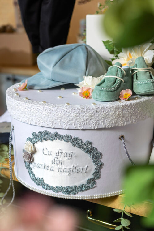 Set complet botez (trusou) - Felix - mint - imagine 3