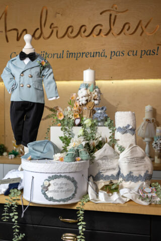 Set complet botez (trusou) - Felix - mint