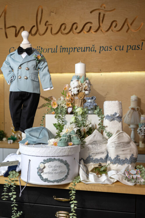 Set complet botez (trusou) - Felix - mint