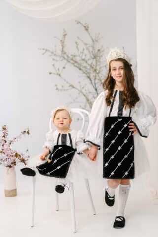 Costum național Smaranda - Fete (3luni-5ani)