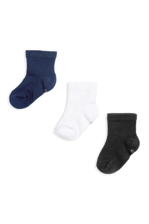 Set 3 perechi șosete băieți – bleumarin – asortate