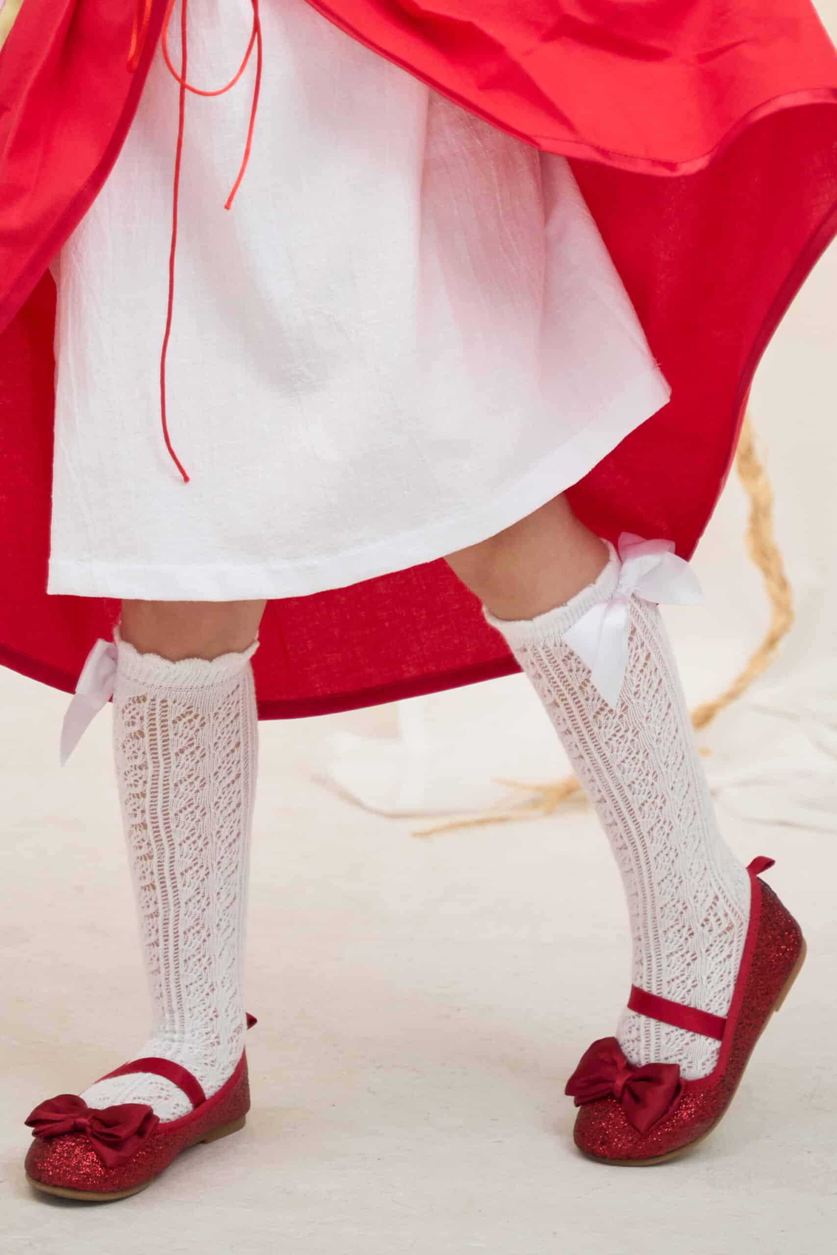 Șosete 3/4 copii - fundă - ivoire (3-6ani) 1 Șosete 3/4 copii - fundă - ivoire (3-6ani)