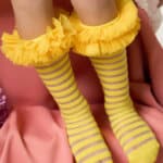 Șosete 3/4 Albinuță - galben (1-6ani)