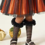 Șosete 3/4 Black Rose - negru (1-6ani)