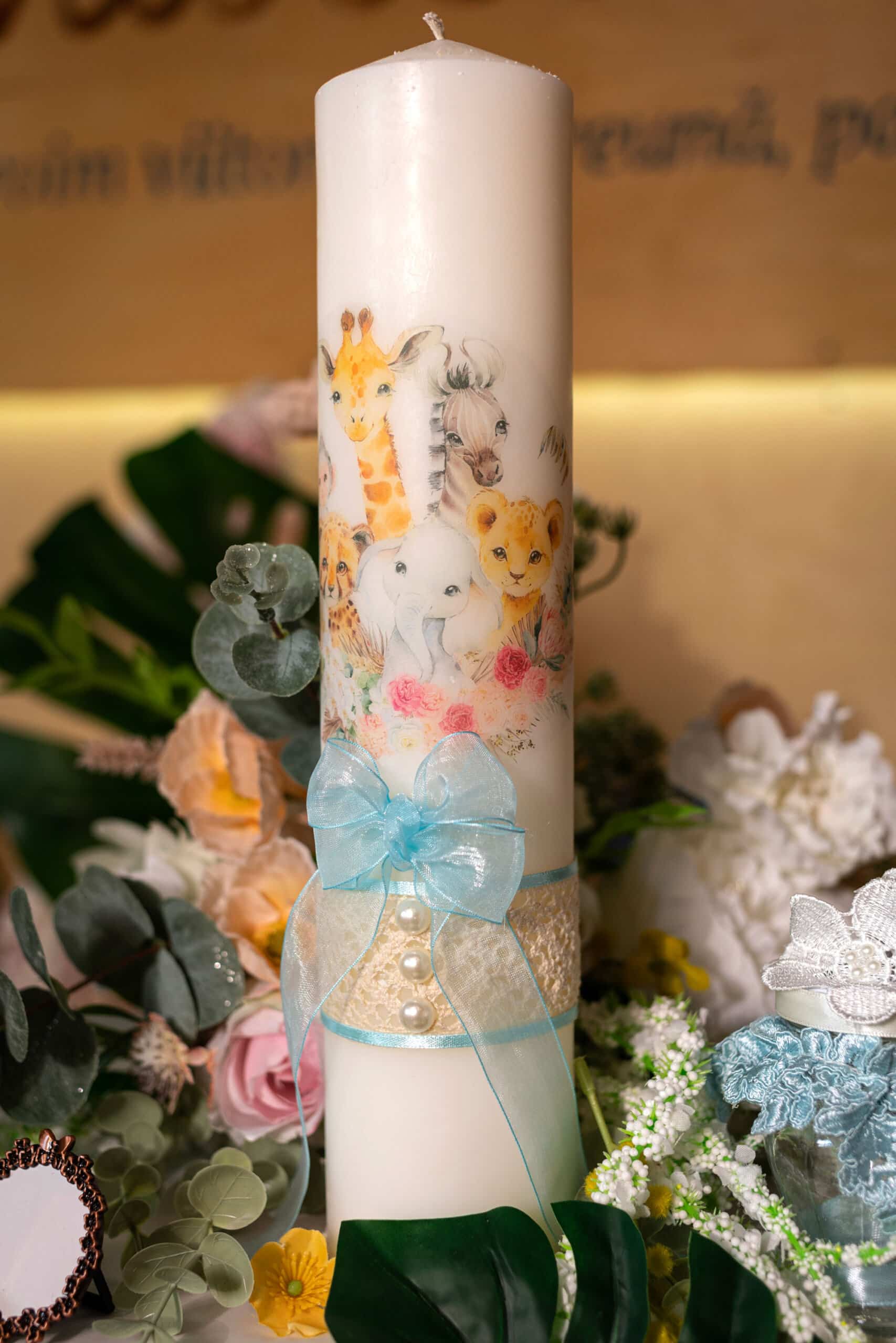 Set complet botez (trusou) - tematică Jungle - lion - mânecă scurtă 6 Set complet botez (trusou) - tematică Jungle - lion - mânecă scurtă - imagine 6