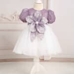 Rochiță Fleur - lila (mânecă scurtă)