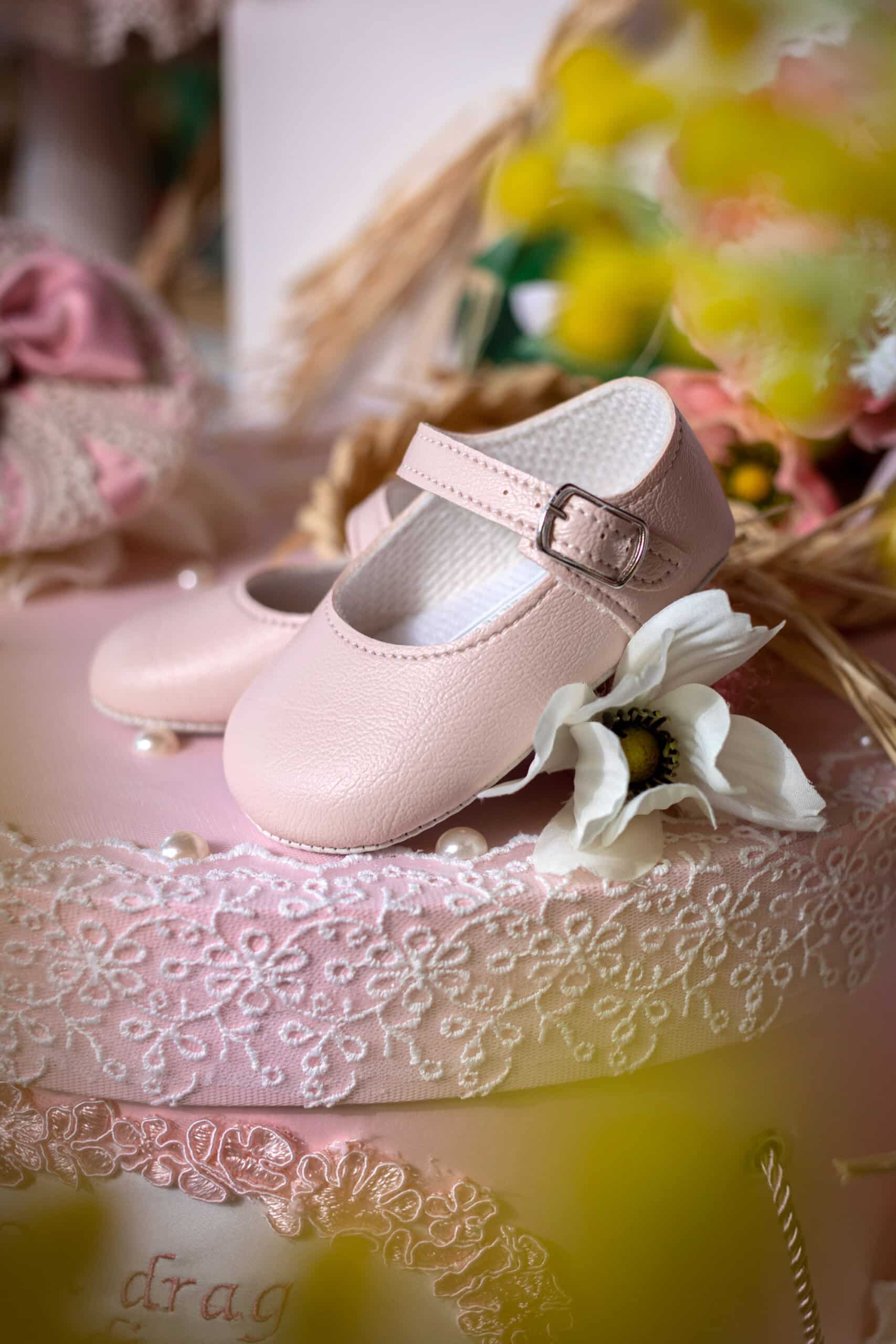 Set complet botez (trusou) - Catherine - roz - mânecă scurtă 8 Set complet botez (trusou) - Catherine - roz - mânecă scurtă - imagine 8