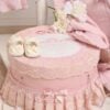 Cufar De Botez Volane Vintage Roz