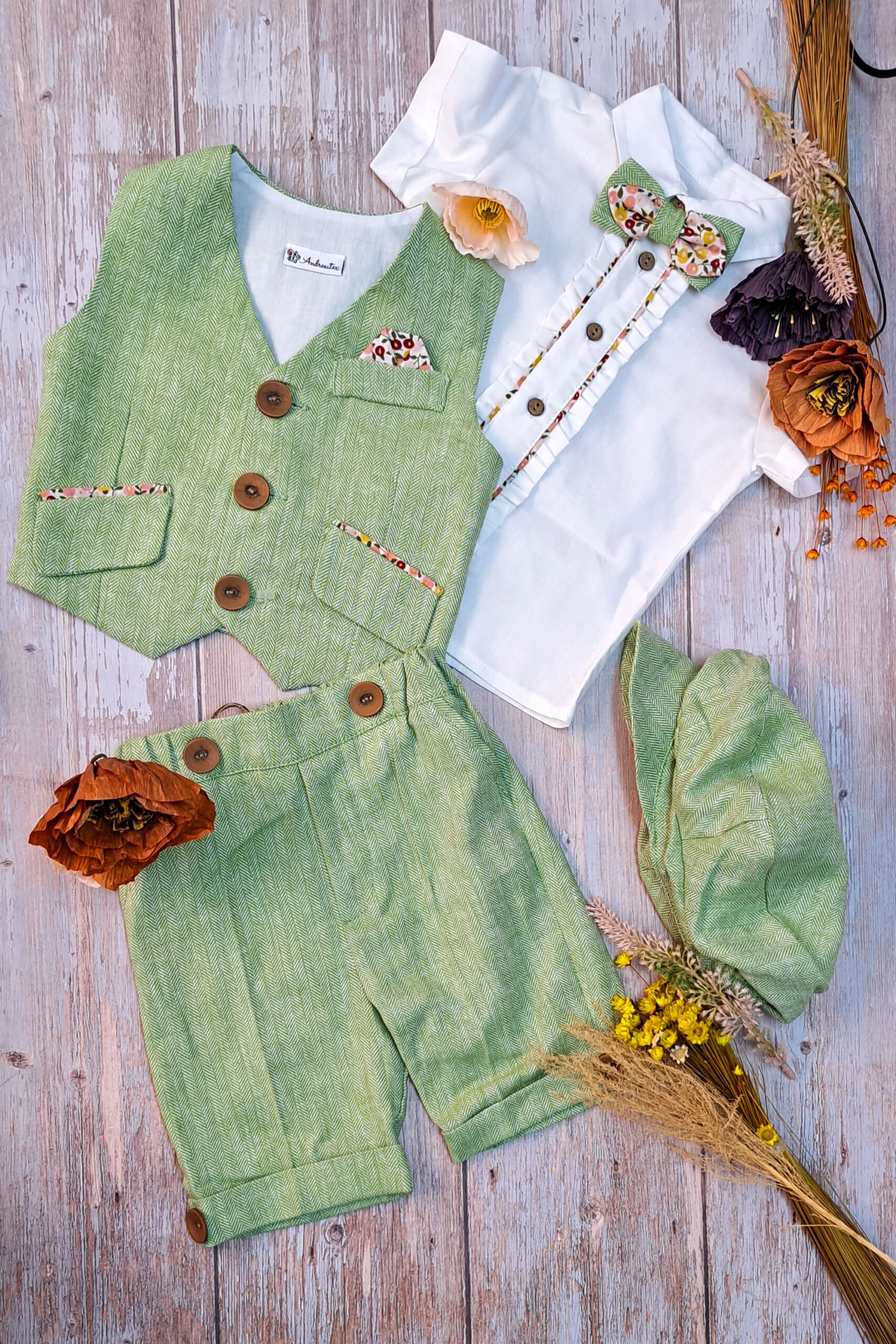 Costum Horia - verde 4 Costum Horia - verde - imagine 4