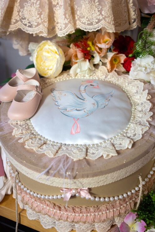 Set complet botez (trusou) - Lilibet - Colecția Lebădă - imagine 4