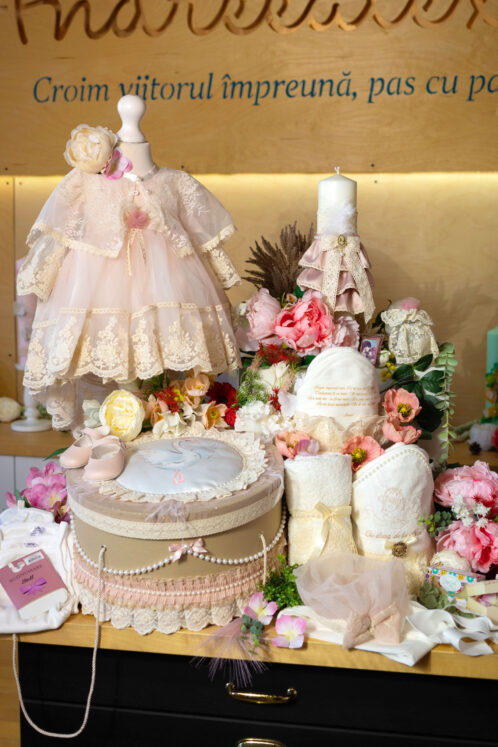 Set complet botez (trusou) - Lilibet - Colecția Lebădă