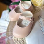 Pantofi botez B 021 - roz