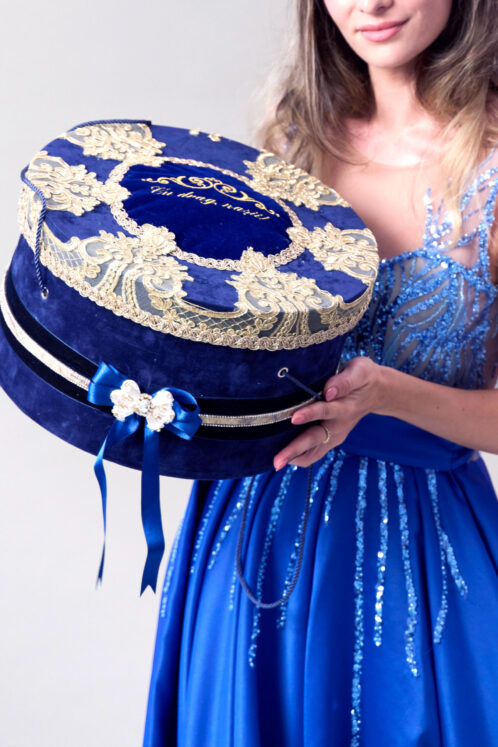 Cufăr botez - Noblesse - bleumarin - imagine 2