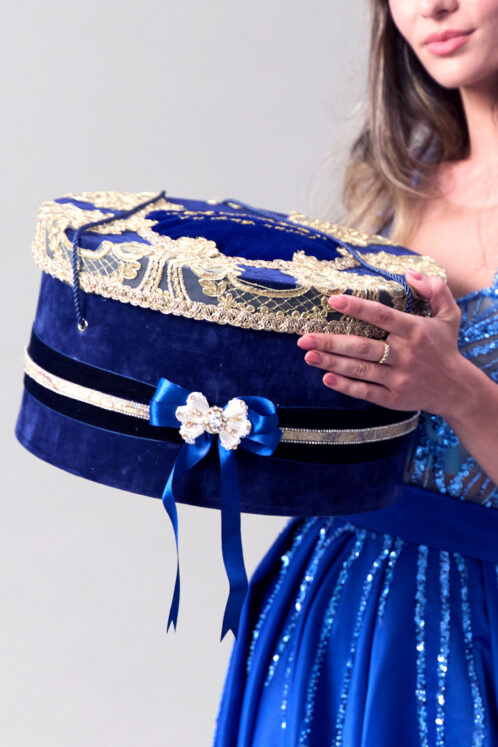 Cufăr botez - Noblesse - bleumarin - imagine 3