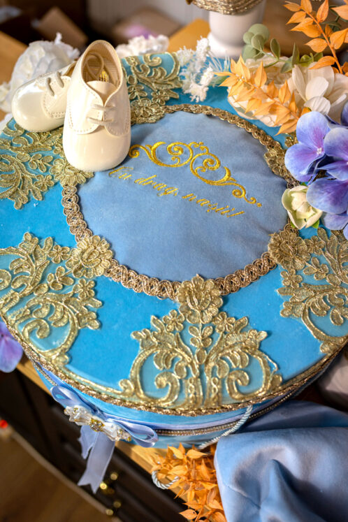 Cufăr botez - Noblesse - bleu - imagine 5