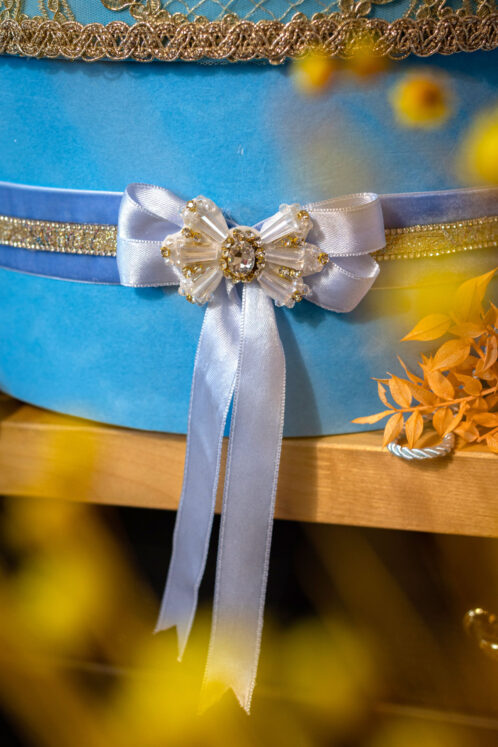 Cufăr botez - Noblesse - bleu - imagine 3