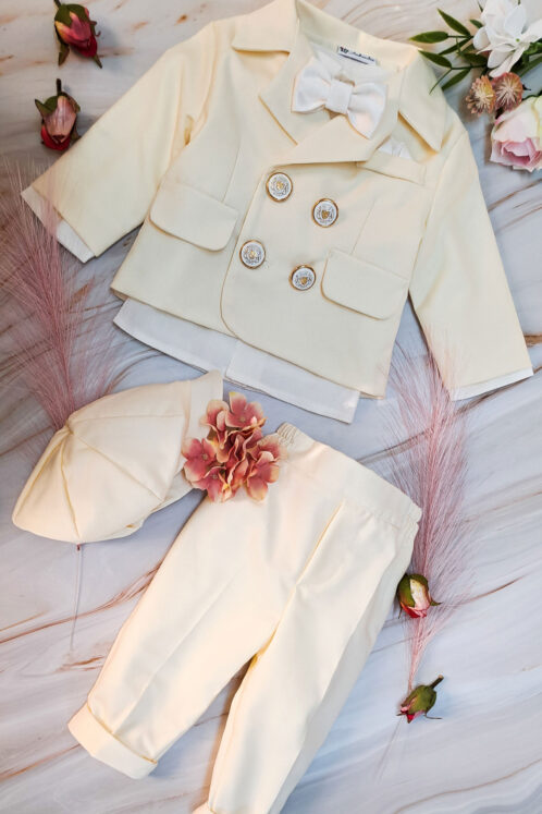 Costum Felix - crem vanilie - imagine 3